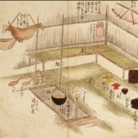Floor plan of Ainu house