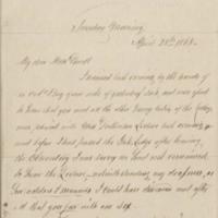 Matthew Vassar Papers, Letter to Miss Powell