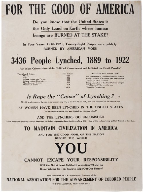 NAACP  Anti-Lynch Law Poster