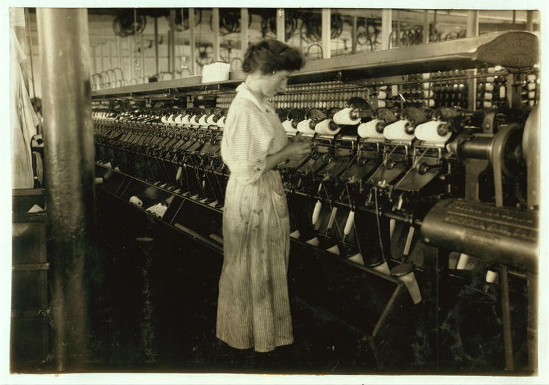 17 Year Old Textile Worker at Indian Orchard Cotton Mill