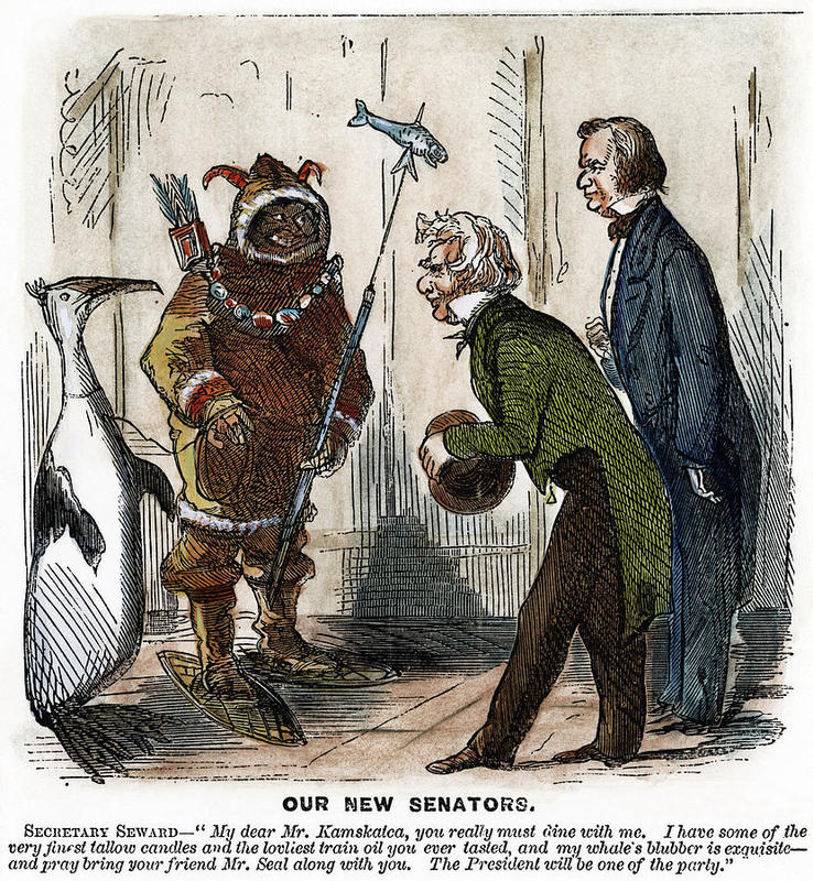 Political Cartoon Criticizing the 1867 Alaska Purchase