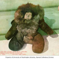 "Eskimo" Baby in Fur Outfit