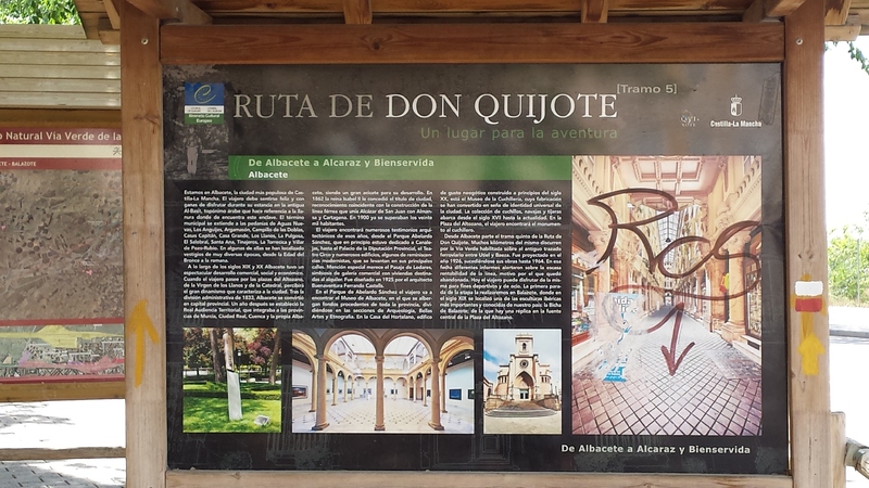 Sign from the Ruta de Quijote