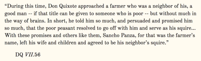 Description of Sancho Panza