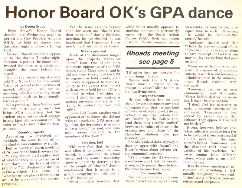Honor Board OK's GPA Dance 