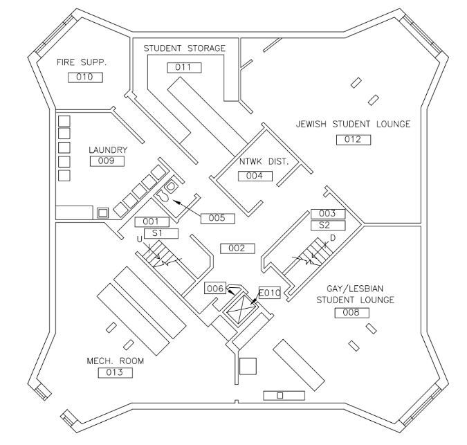 Floor Plan of Jones Basement